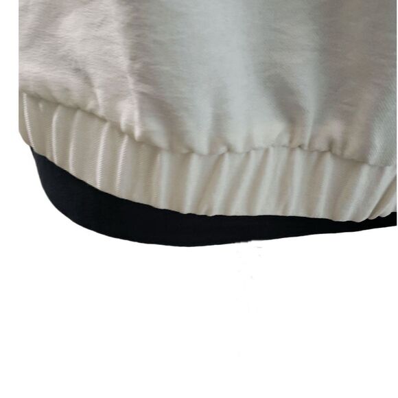 IZ Byer Off-White Button Up Sleeveless with Pockets and Bow Top Size L - Picture 6 of 9